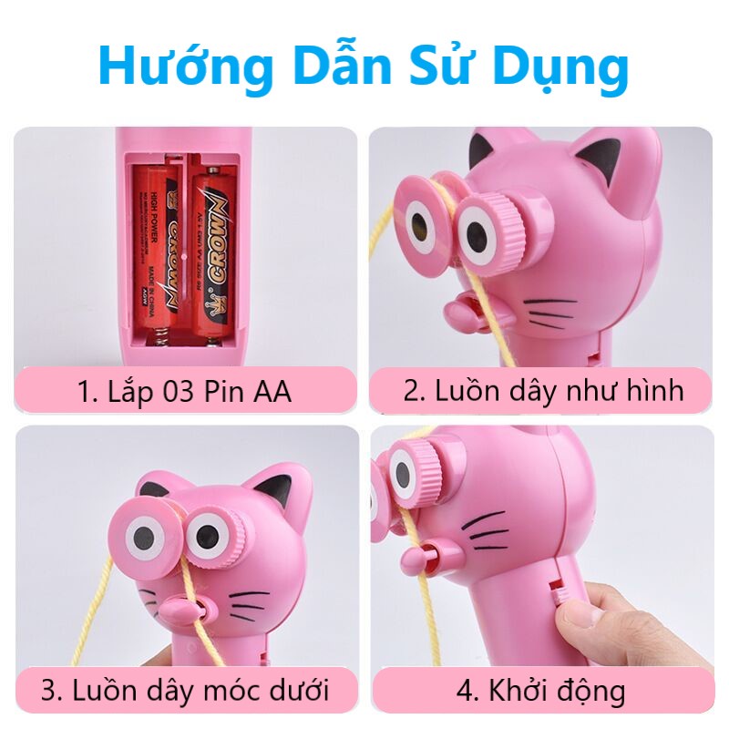 [Mã LIFE2804ALL giảm 10% đơn 50K] Máy phóng dây Rope Launcher ✨Tặng 03 Pin AA✨ Đồ chơi vui nhộn cho bé và thú cưng