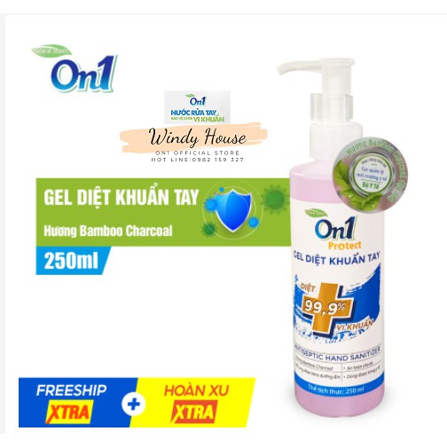 [Mẫu Bao Bì Mới] Gel Diệt Khuẩn Tay Nhanh 250ml