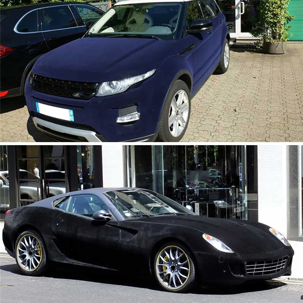 Rehoboth 10/30 * 100 cm Da lộn Vinyl Phim nhung Vải Thay đổi Màu Xe Nhãn Dán Keo Trang Trí Tự Làm Decal Phụ Kiện Xe Máy Ô Tô