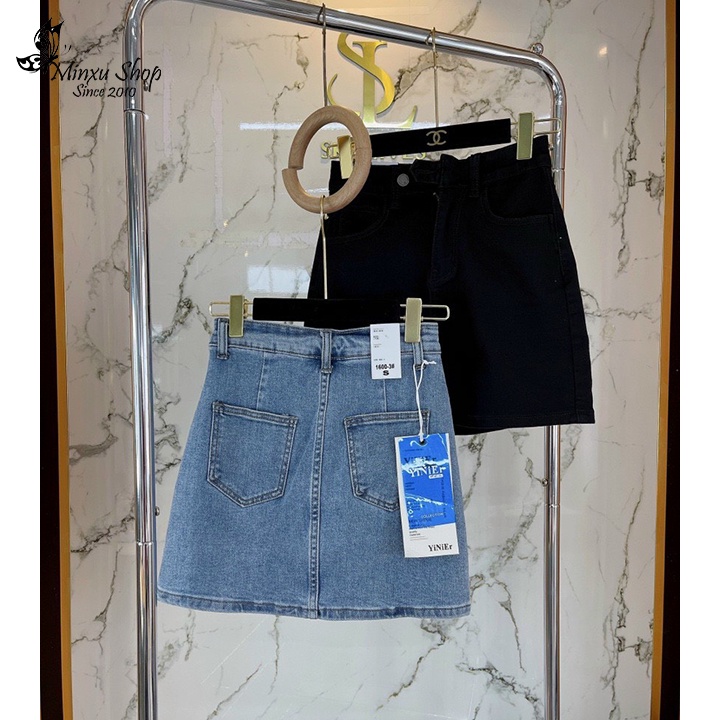 Quần sooc bò giả chân váy sành điệu , quần jean váy khoe dáng mềm mát co giãn 4 chiều hàng Quảng Châu Loại 1 mã Q1600