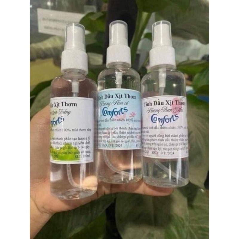 Xịt thơm quần áo hương comfo nước xả vải khô lưu hương