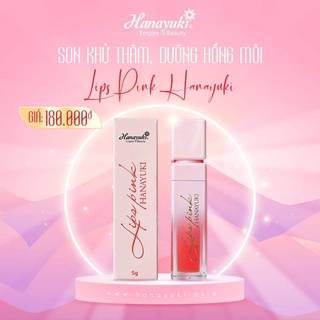 Son dưỡng Hanayuki xoá thâm, hồng môi-Lips Pink Hanayuki