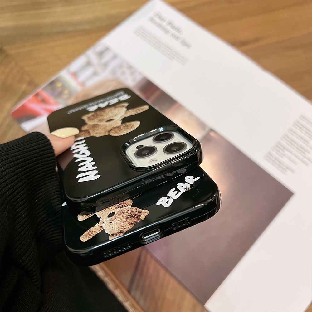Dễ Thương Ốp Lưng Hình Gấu Đáng Yêu Cho iphone 7 8 plus x xr xs 11 12 13 14 15 mini pro max se 2020