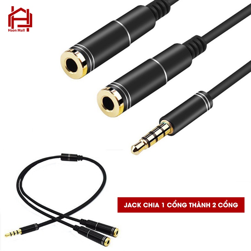 Dây kết nối, chuyển đổi 2 đầu thiết bị VIDEO/AUDIO HSON, dây dài 1.5M nhiều màu sắc