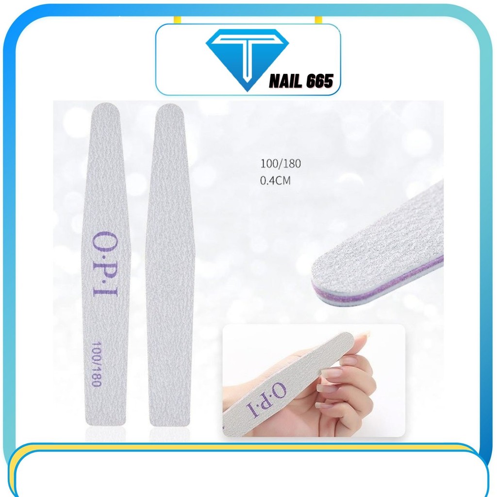 Dũa móng tay ,Dũa móng , OPI bản to độ mịn 100/180