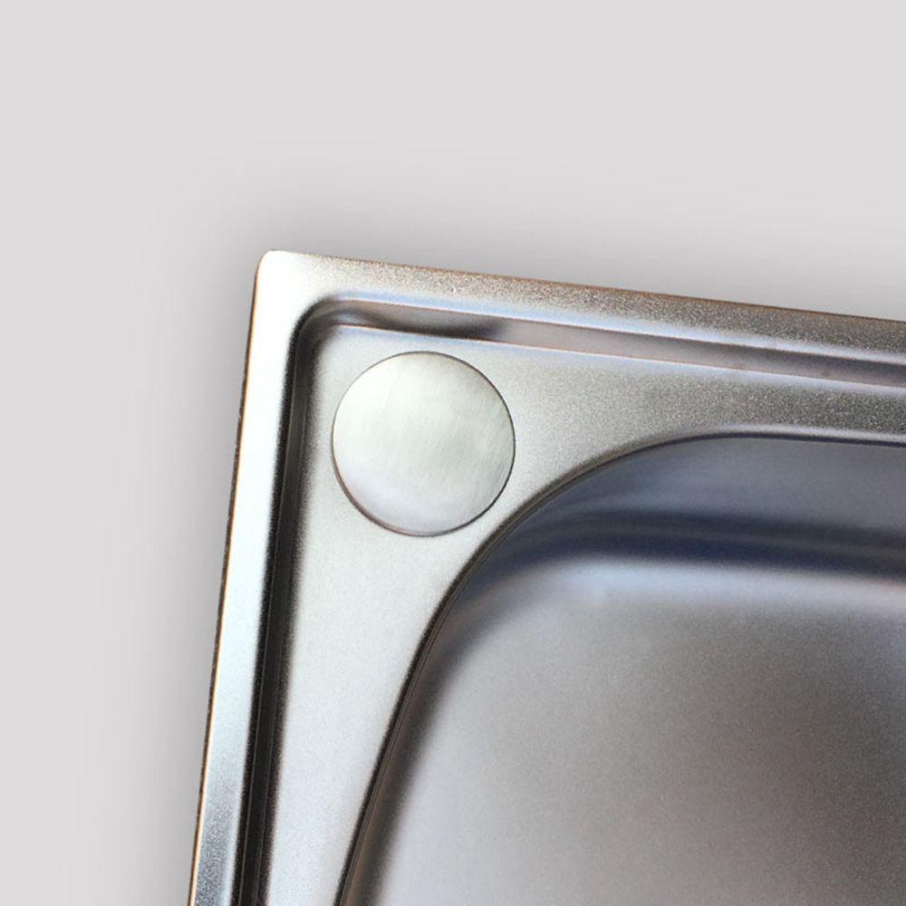 Nắp Đậy Lỗ Thoát Nước Bồn Rửa Chén Bằng Thép Không Gỉ Ốp