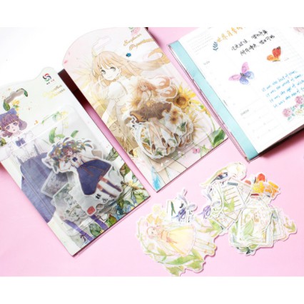 sticker 12 cung hoàng đạo ngôi nhà cô gái S31 sticker cute sticker dễ thương