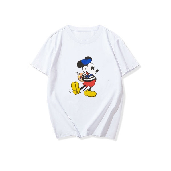 NRVP Áo thun mềm mại cổ tròn tay ngắn họa tiết hoạt hình thời trang dành cho trẻ em từ 3- 11 tuổi