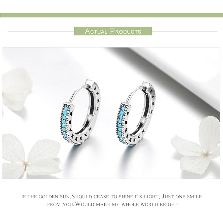 Hoa Tai Bamoer Dạng Vòng Thời Trang Dành Cho Nữ