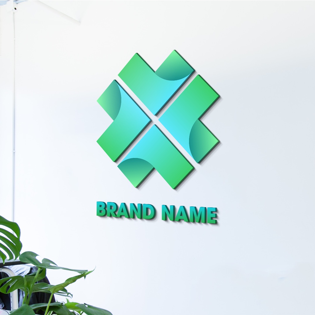 Mẫu thiết kế logo xanh lá cây cho cửa hàng công nghệ  - Thiết kế theo yêu cầu, Banner trang trí cho các shop online