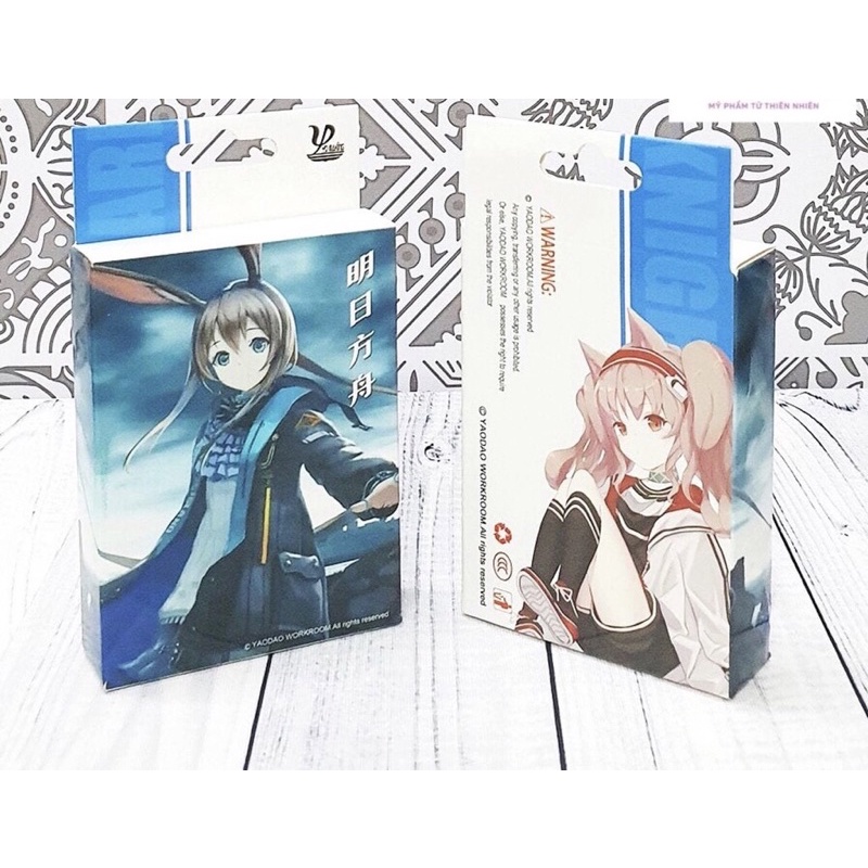Bộ bài Tây anime game Arknights 54 ảnh khác nhau