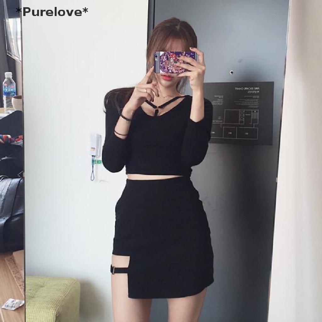 Chân Váy Ngắn Lưng Cao Ôm Dáng Quyến Rũ Cho Nữ