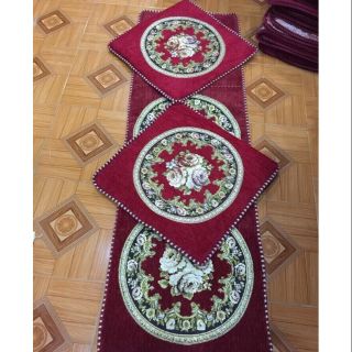 Thảm ghế hoa hoàng gia hàng đẹp