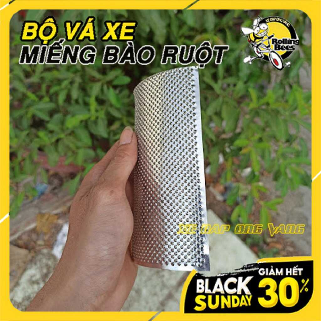 Bộ Vá Xe Máy Kèm Bơm Tay Mini siêu nhỏ Tiện dụng Mang Theo Xe