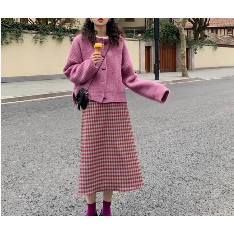 Áo Khoác Cardigan Dệt Kim Dáng Rộng Phong Cách Hàn Quốc Dễ Phối Đồ Cho Nữ | BigBuy360 - bigbuy360.vn