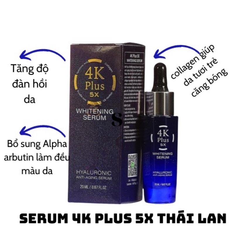 SERUM 4k PLUSS DƯỠNG DA 20ML THÁI LAN