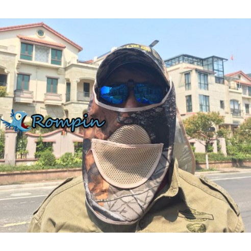 Nón vành rộng họa tiết rằn ri chống tia UV chống thấm nước thời trang mùa hè cho nam