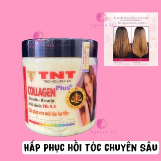 Hấp phục hồi tóc TNT hấp tóc collagen siêu mượt chính hãng