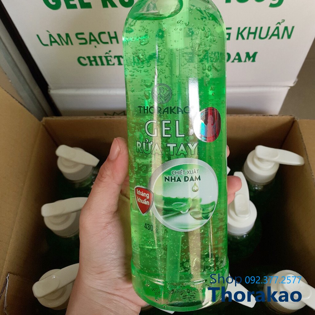 GEL RỬA TAY KHÔ KHÁNG KHUẨN NHA ĐAM Thorakao 430g | BigBuy360 - bigbuy360.vn