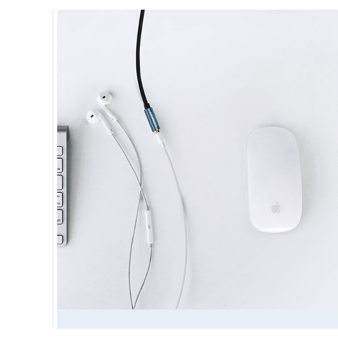 Cáp nối dài Audio 3.5mm 1m Ugreen 40673 (3 nấc - hỗ trợ mic và tai nghe)