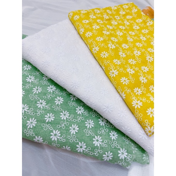 Vải thô hoa nhí cao cấp siêu xinh dệt kiểu mát thoáng nhẹ khổ 1.5m