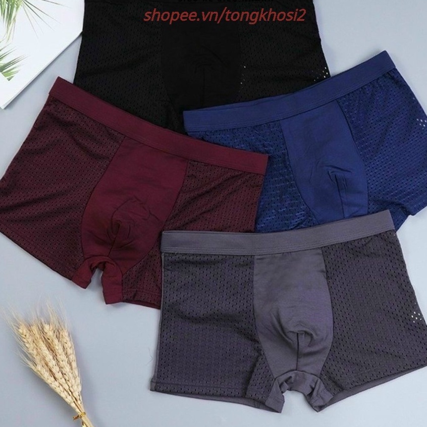 (Sét 4 quần ) Sịp thông hơi cao cấp kèm hộp