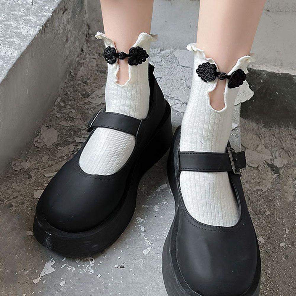 Tất Ống Dài Phối Ren Thoáng Khí Phong Cách Trung Hoa Cho Nữ 1 Tuổi