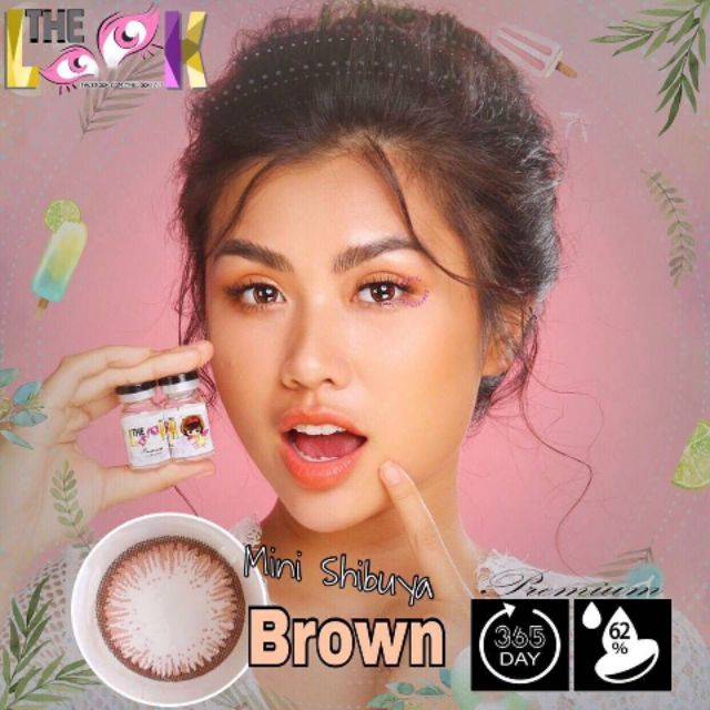 THE LOOK PRO - CONTACT LENS MÀU GRAY VÀ BROWN - CÓ ĐỘ