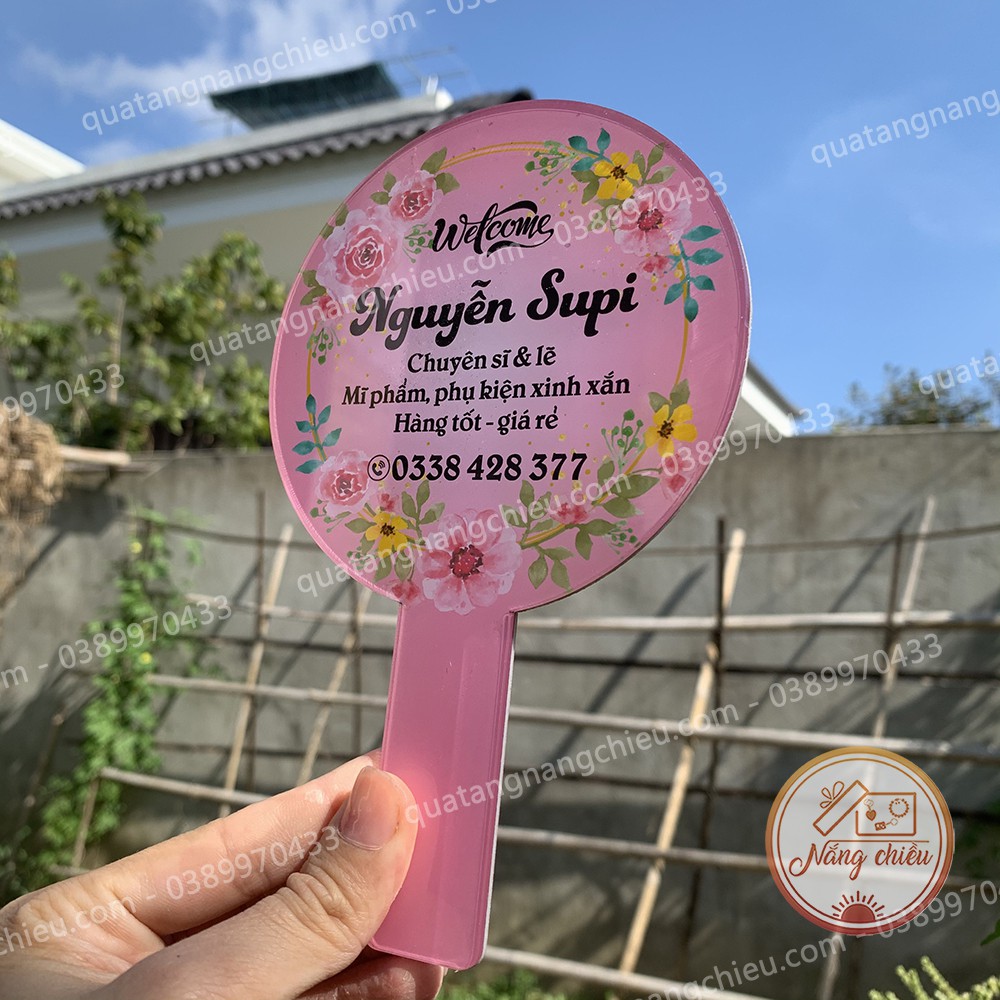 Bảng hiệu shop bán hàng online in theo yêu cầu, chất liệu mika, an toàn cho người sử dụng