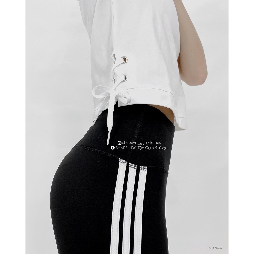 Áo croptop tập gym yoga nữ đan dây XK [C115]