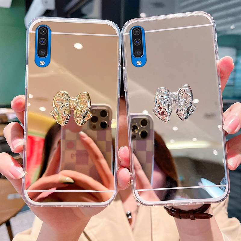 Ốp Điện Thoại Tráng Gương Viền Mềm Thời Trang Cho Samsung Galaxy A30S A50 A50S A70S A70