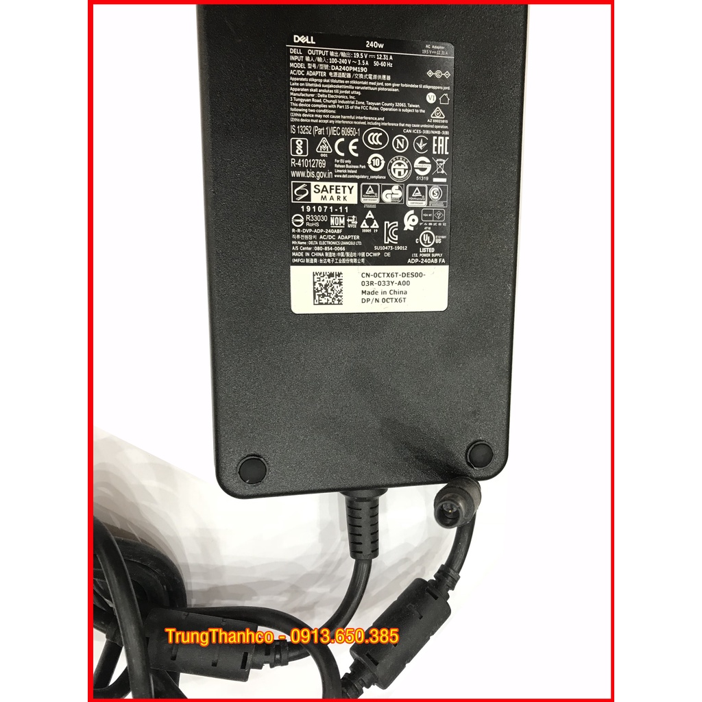 Sạc Laptop Dell 240W 19.5v 12.31A