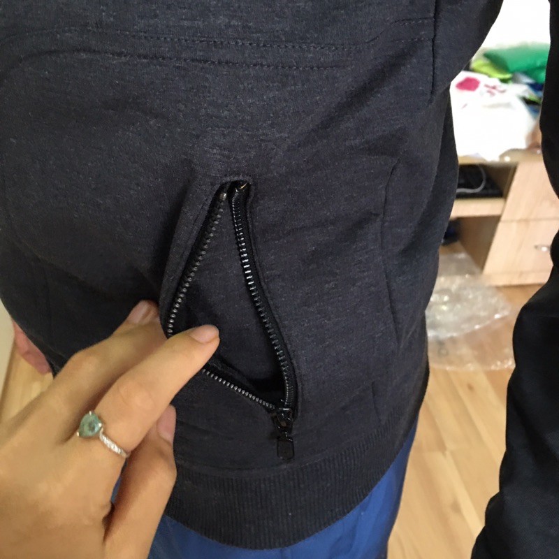 Áo Khoác Nỉ Lì Đẹp Ajk033w7 Regular 2 Màu- Tím Than,Đen có S/M/L | BigBuy360 - bigbuy360.vn