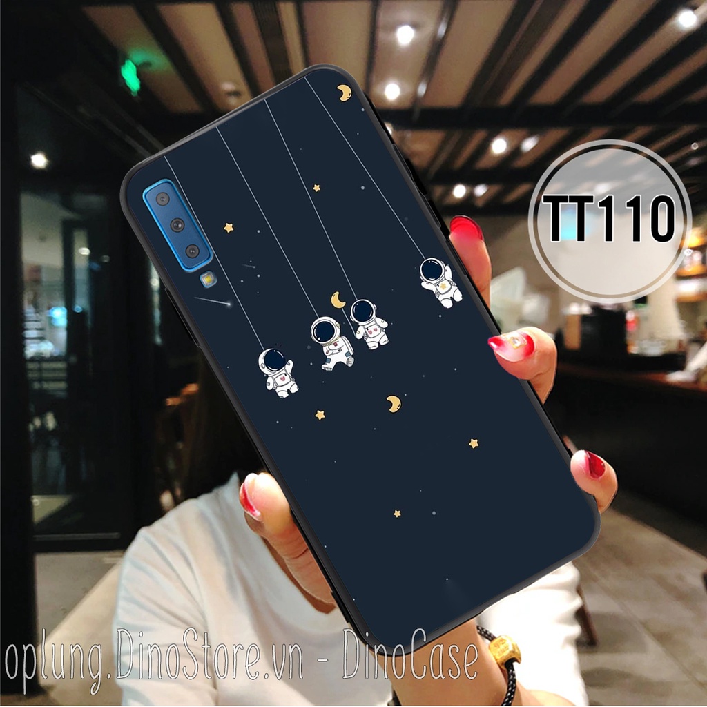 Ốp Samsung A7 2018 / A9 2018 / A50 / A70 - Ốp lưng nhựa bảo vệ camera chống bám bẩn hình vũ trụ ngân hà hành tinh.