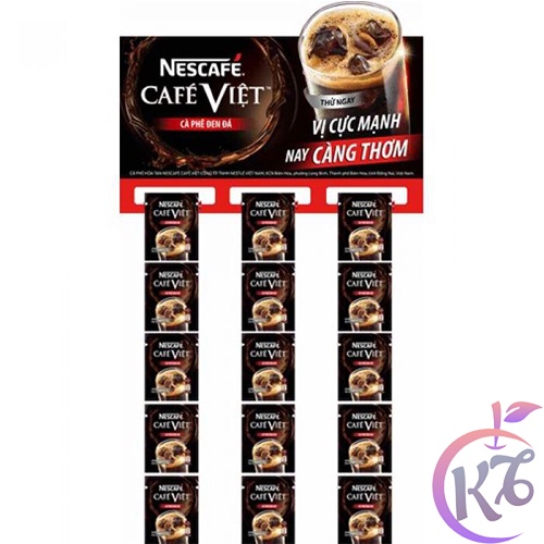 Combo 2 dây Nescafe Việt đen đá dây 10 gói x 16g - cà phê Việt, cafe đen đá hòa tan date mới - coffee