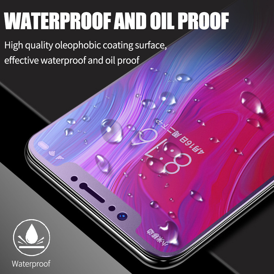 Kính Cường Lực Chống Tia Uv / Vân Tay Cho Xiaomi 11T Mi 9t 10t Poco M3 X3 Nfc F3 F2 Redmi Note 7 8 9 10 11 Pro 9s 9a 9c