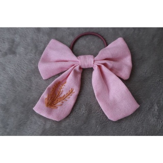 Dây cột tóc nơ thêu tay handmade
