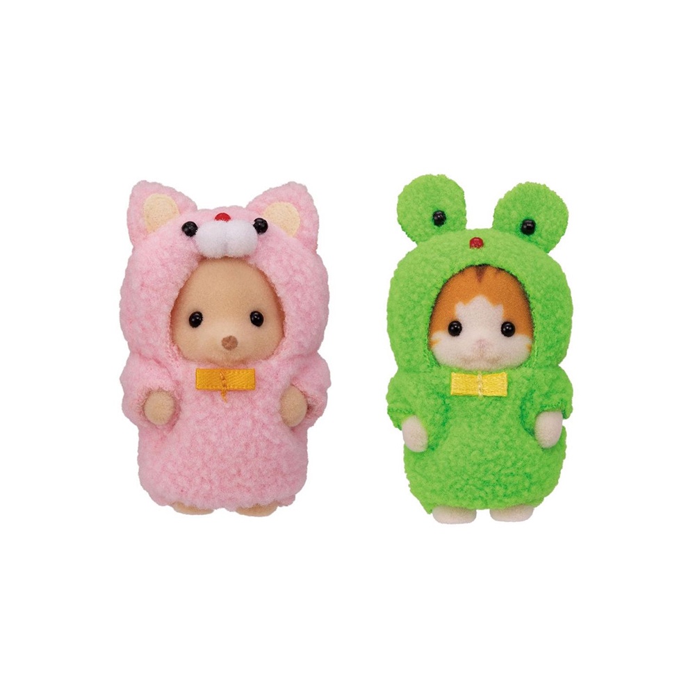 Đồ Chơi Sylvanian Families Bộ Đôi Hóa Trang Siêu Dễ Thương Costume Cuties Kitty &amp; Froggy