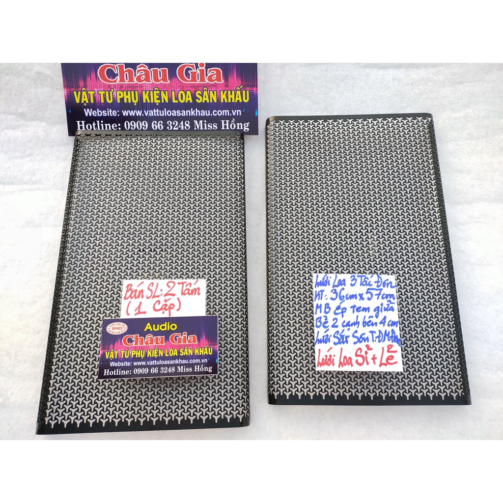 Lưới loa 3 tấc 35cm 57cm 2 tấm Audio Châu Gia
