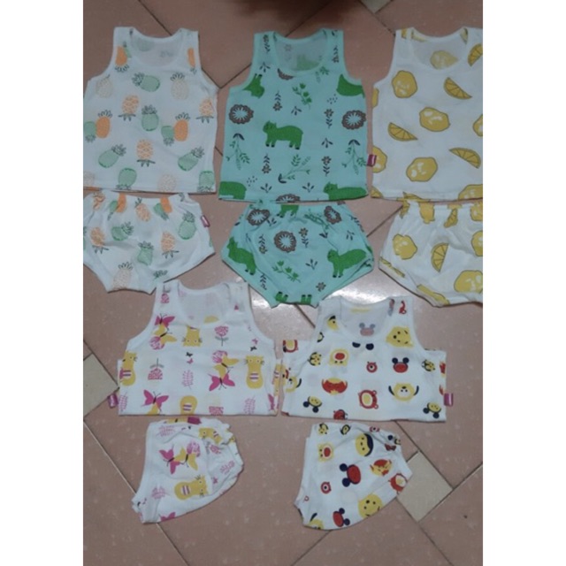 5 bộ cotton chip hàng đẹp cho bé