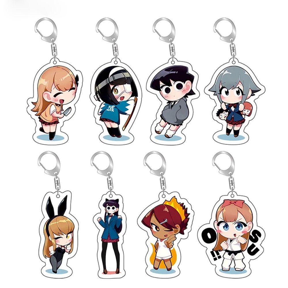 Móc Khóa Hai Mặt Họa Tiết Hoạt Hình Anime Bằng Acrylic