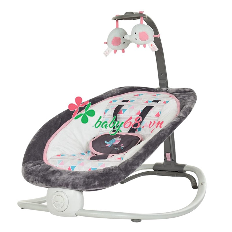Ghế rung cao cấp gấp gọn có nhạc Mastela 6915 - 6197 - Có đồ chơi, 4 nấc điều chỉnh độ cao gọn nhẹ tiện lợi