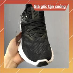 [FreeShip+Giá Hủy Diệt] Giầy Alphabounce xịn sò Full phụ kiện, Giày thể thao nam nữ Sneaker Alphabounce đen đế trắng