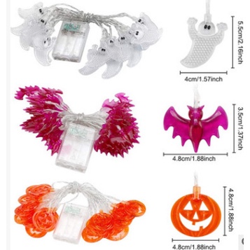 Bộ 3 Dây Đèn LED 30 Bóng 14.7Ft Dùng Pin Trang Trí Halloween