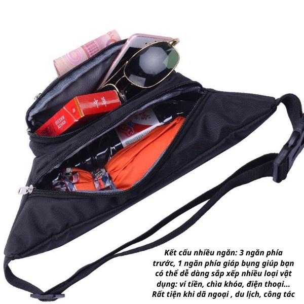 Túi đeo hông đeo bụng chống thấm nước tiện dụng cho nam nữ S-sport
