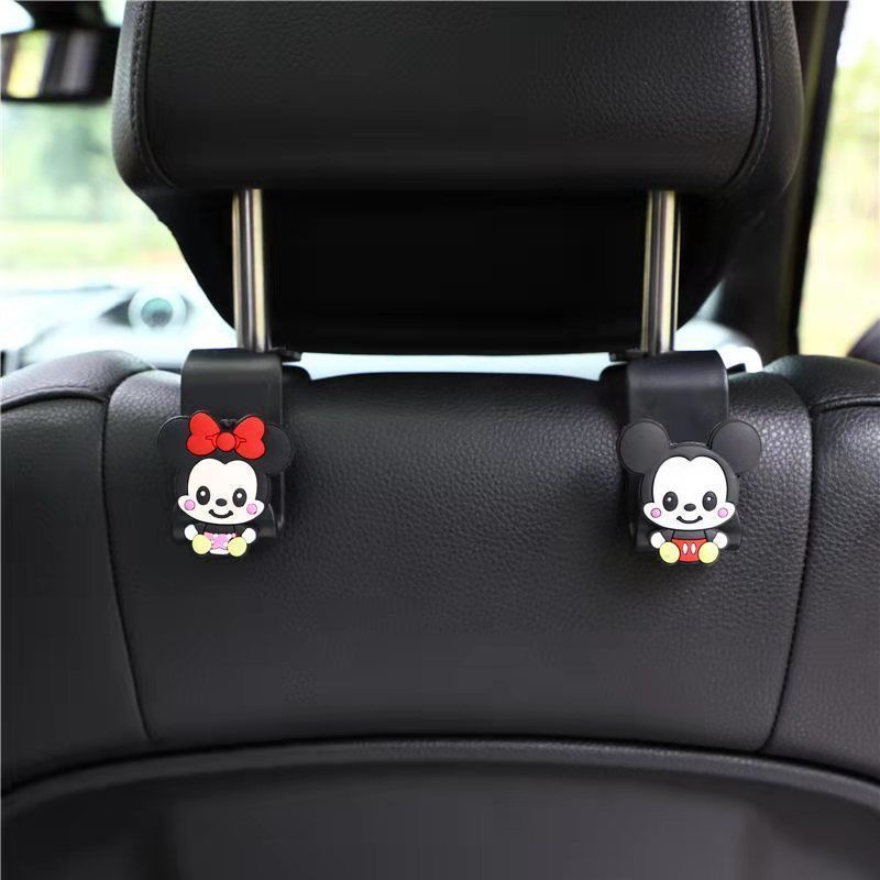 Set 4 Móc Treo Đồ Đa Năng Gắn Sau Ghế Xe Hơi Kiểu Hoạt Hình Xinh Xắn