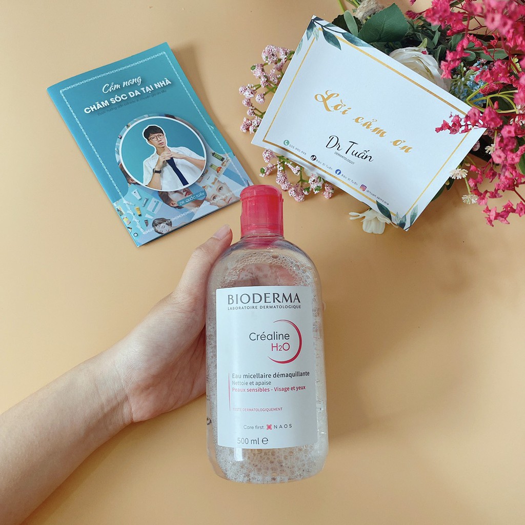 Nước Tẩy Trang - BIODERMA nắp hồng 500ml [CHÍNH HÃNG] | BigBuy360 - bigbuy360.vn