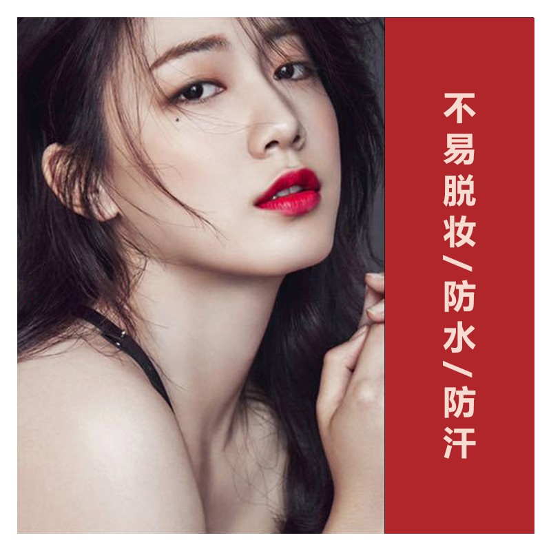 (hàng Mới Về) Set 5 Son Môi Mini Lâu Trôi Kèm Thẻ Trang Điểm Tiện Dụng