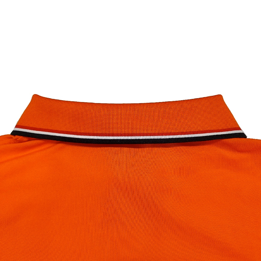 Áo polo nam nữ, áo thun polo nam nữ chất vải poly thái cá sấu, Màu Cam