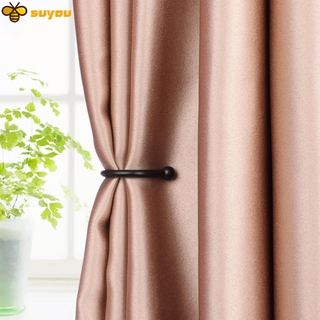 Set 2 Móc Treo Rèm Cửa Gắn Tường Bằng Kim Loại Hình Chữ U Nhiều Màu Sắc